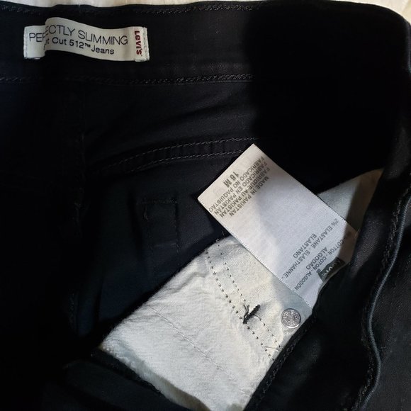 Levi's Perfectly Slimming Boot Cut 512 Jeans 16M short inseam 27-in - Picture 3 of 6